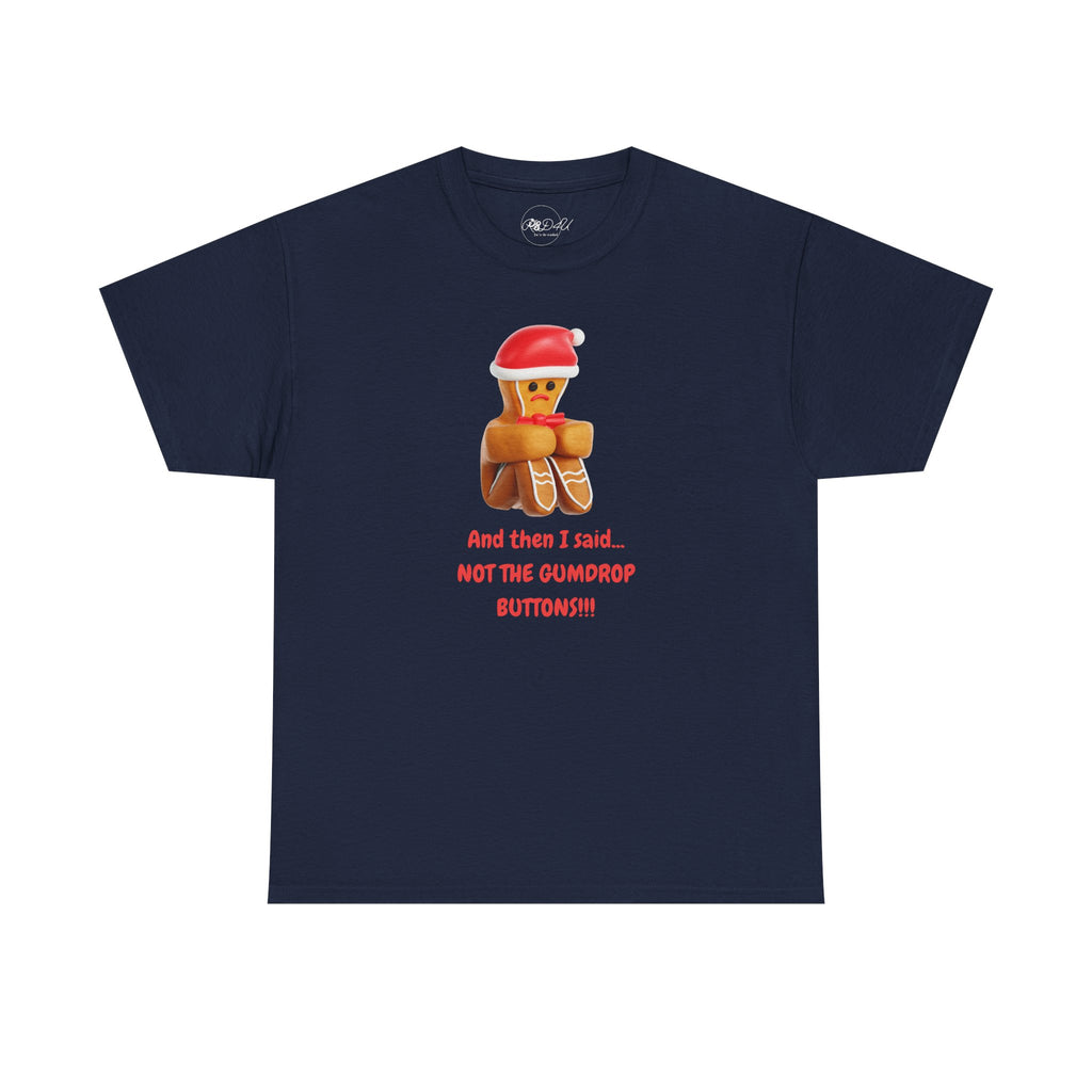 Gumdrop Button Gingerbread | Adult Unisex | Christmas T-Shirt
