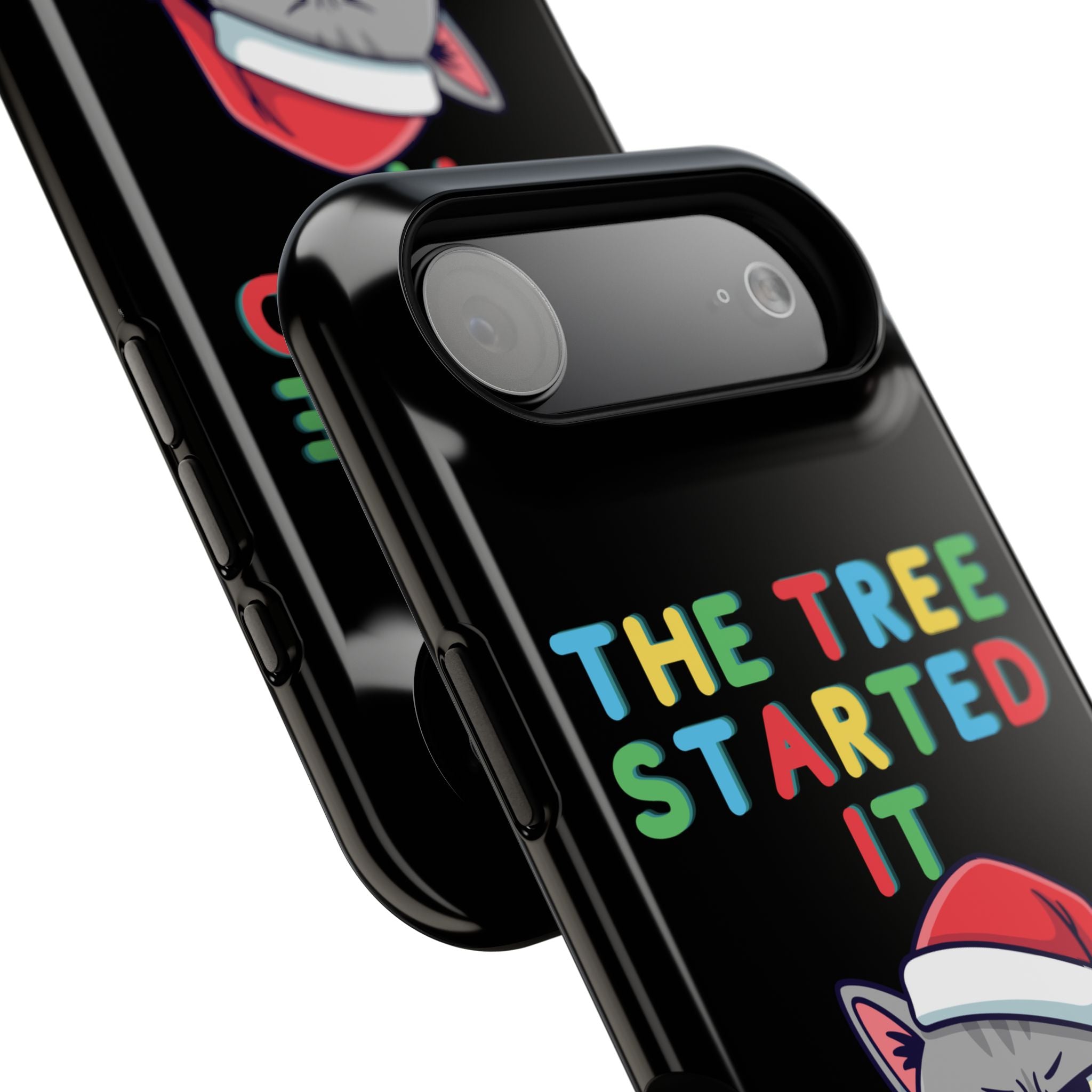 Christmas Funny Cat Case | iPhone Samsung | Christmas Phone Case