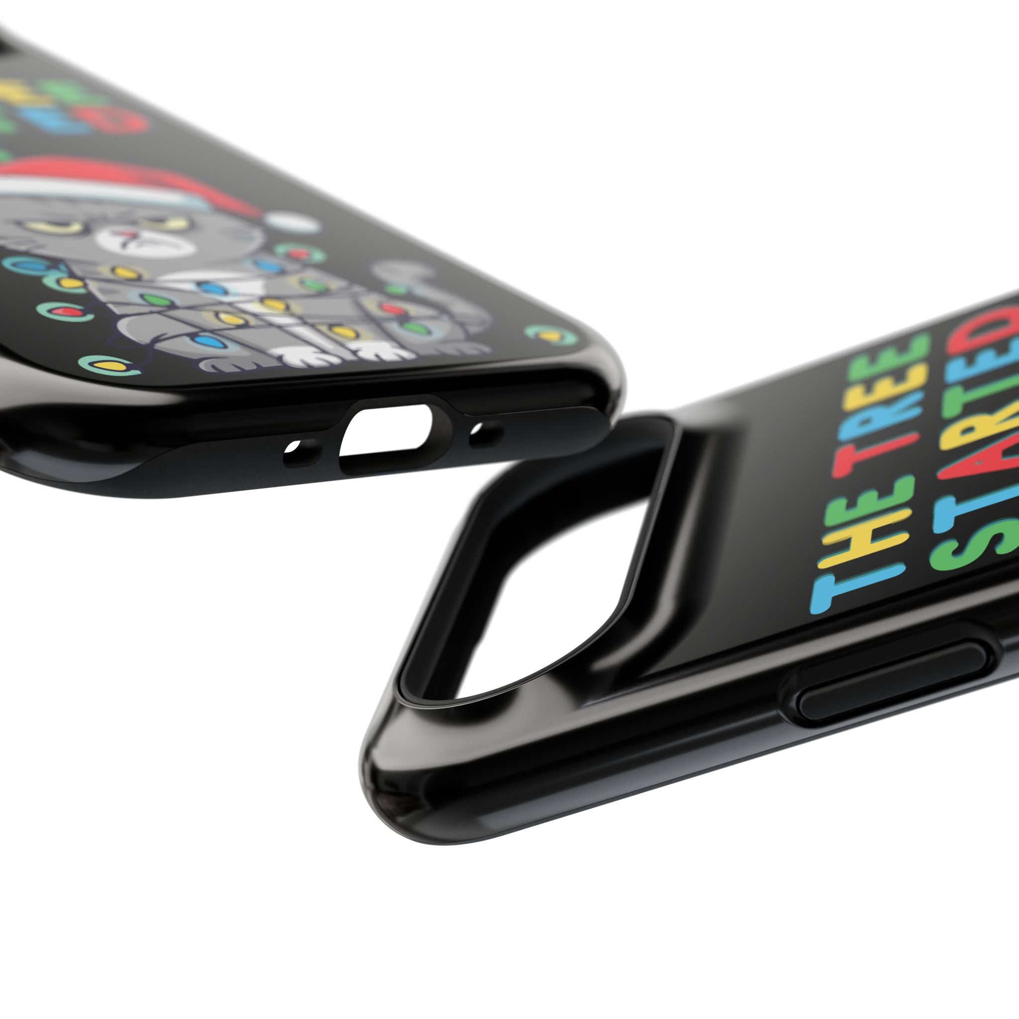 Christmas Funny Cat Case | iPhone Samsung | Christmas Phone Case