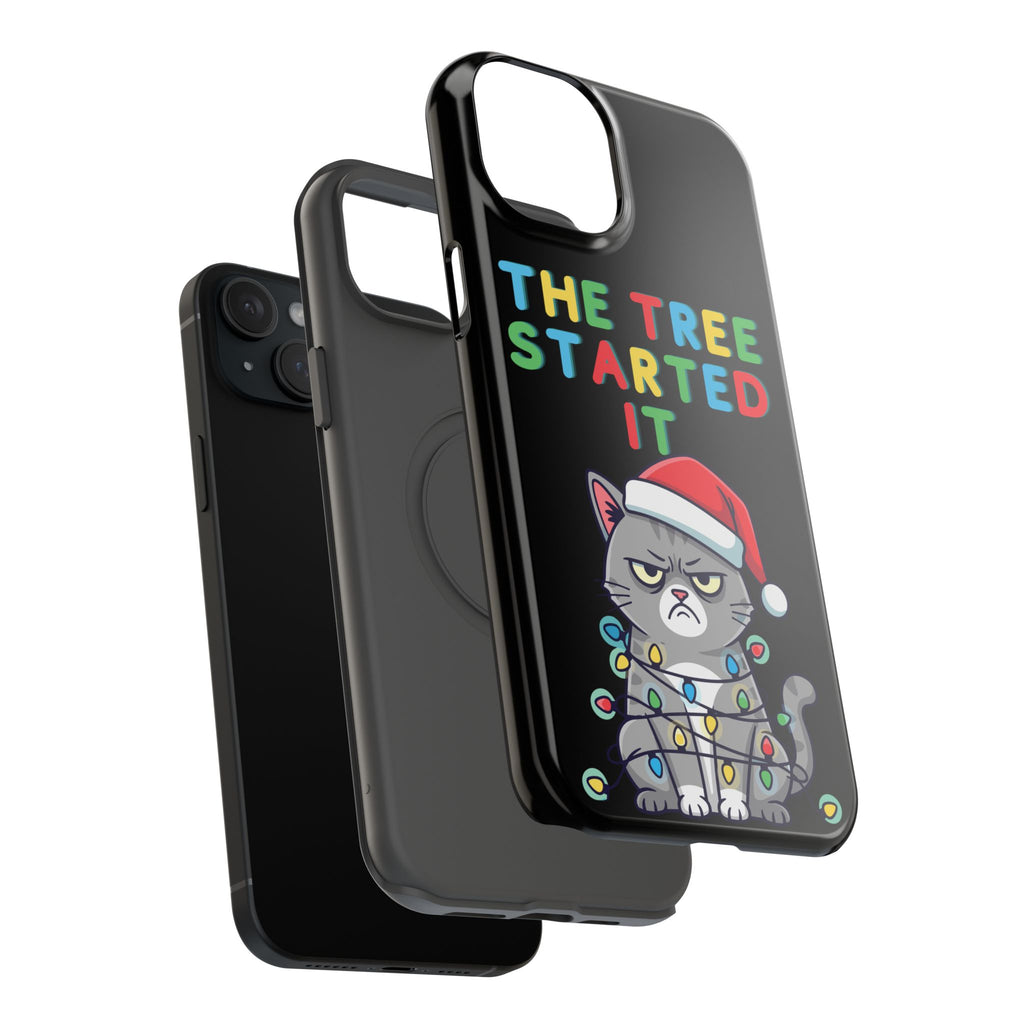 Christmas Funny Cat Case | iPhone Samsung | Christmas Phone Case