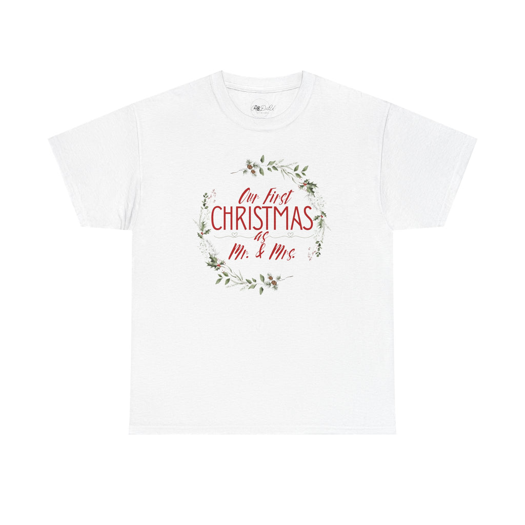 First Christmas As Mr. & Mrs. T-Shirt | Adult Unisex | Wedding T-Shirt