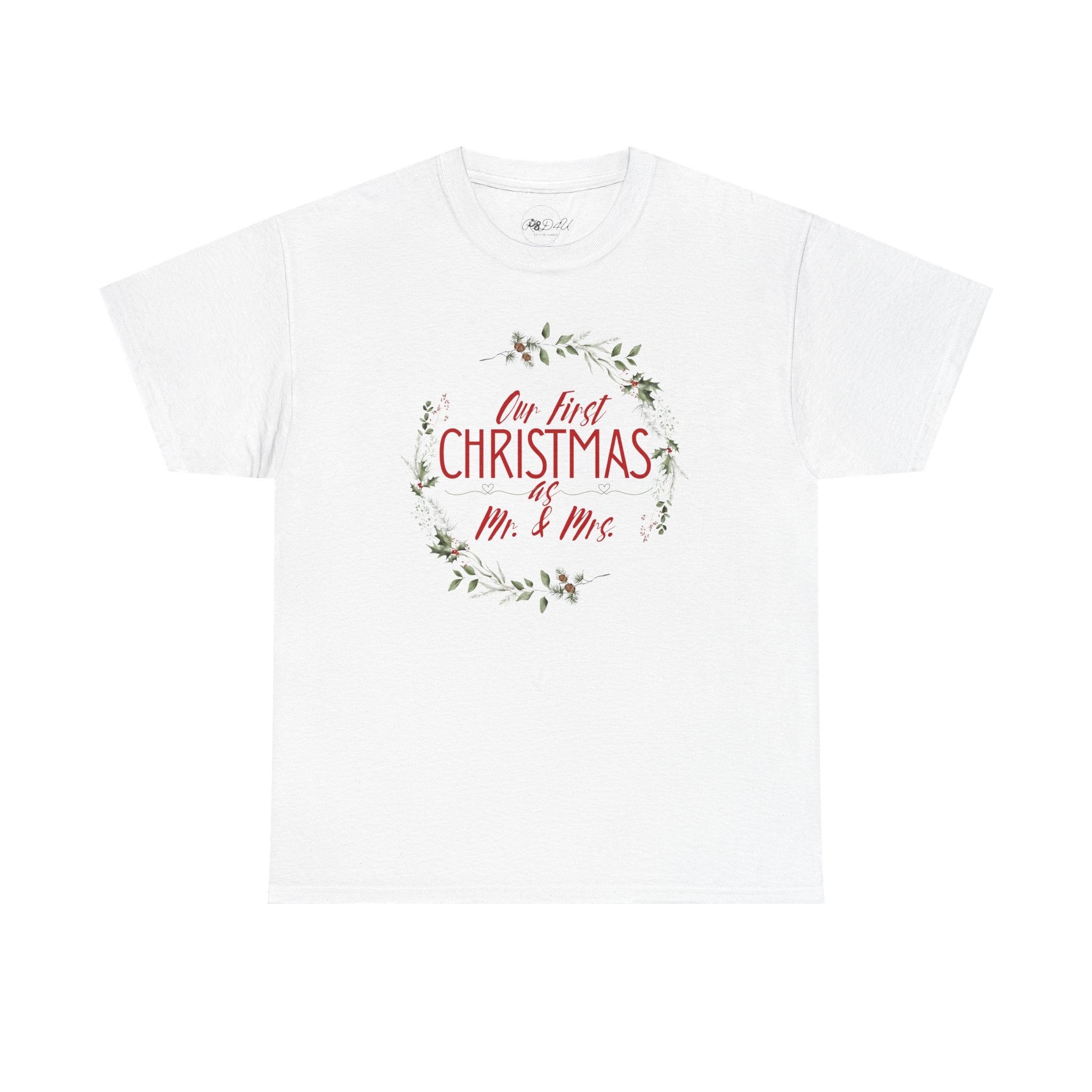 First Christmas As Mr. & Mrs. T-Shirt | Adult Unisex | Wedding T-Shirt