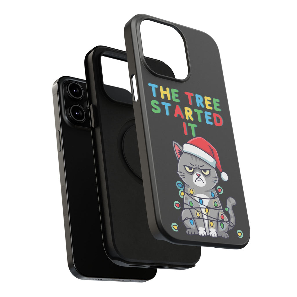 Christmas Funny Cat Case | iPhone Samsung | Christmas Phone Case