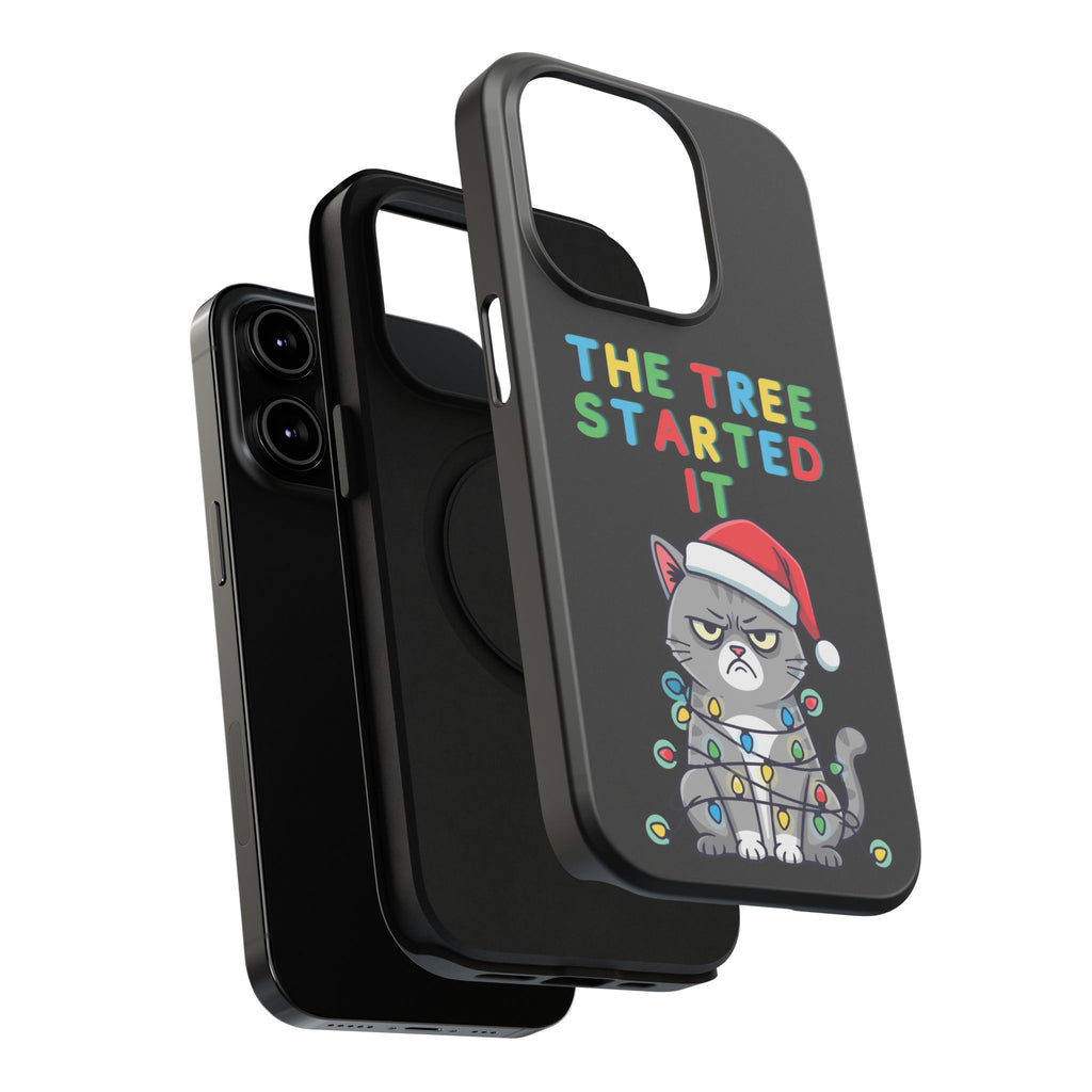 Christmas Funny Cat Case | iPhone Samsung | Christmas Phone Case