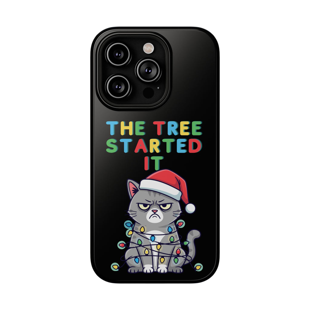 Christmas Funny Cat Case | iPhone Samsung | Christmas Phone Case