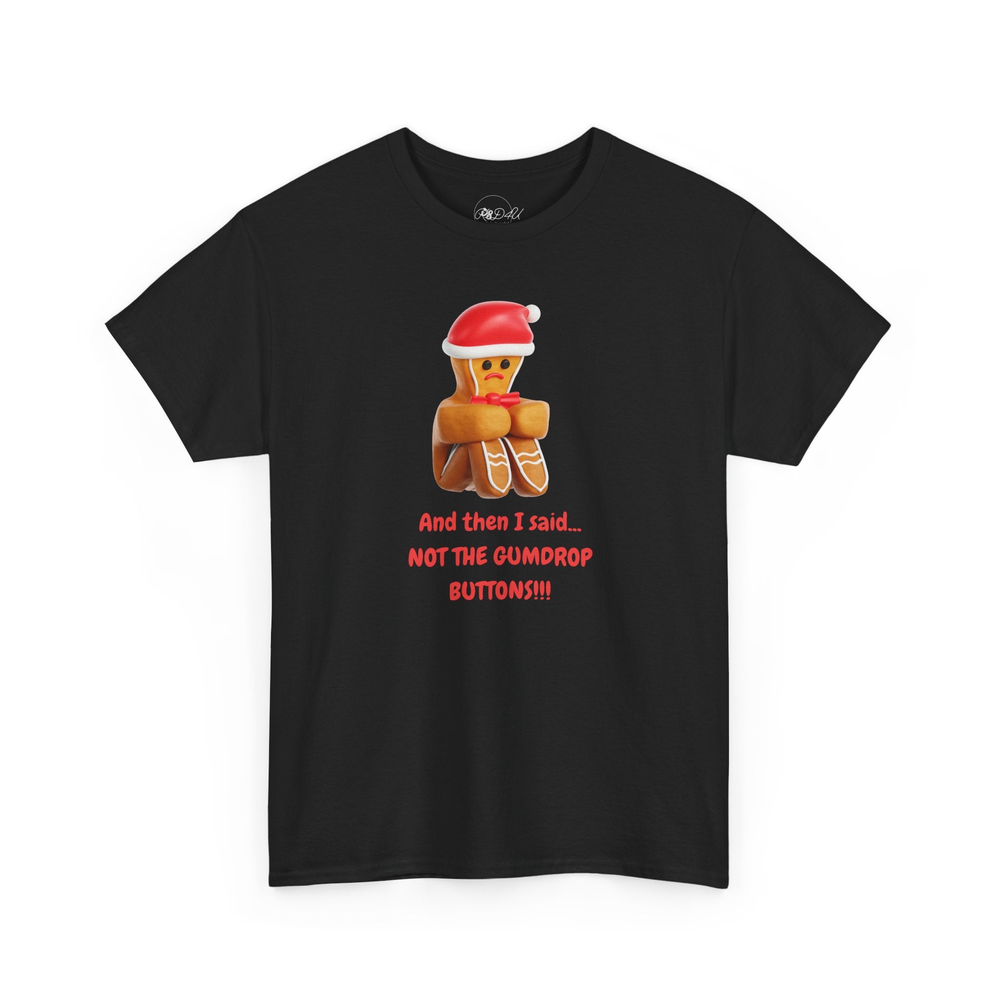 Gumdrop Button Gingerbread | Adult Unisex | Christmas T-Shirt