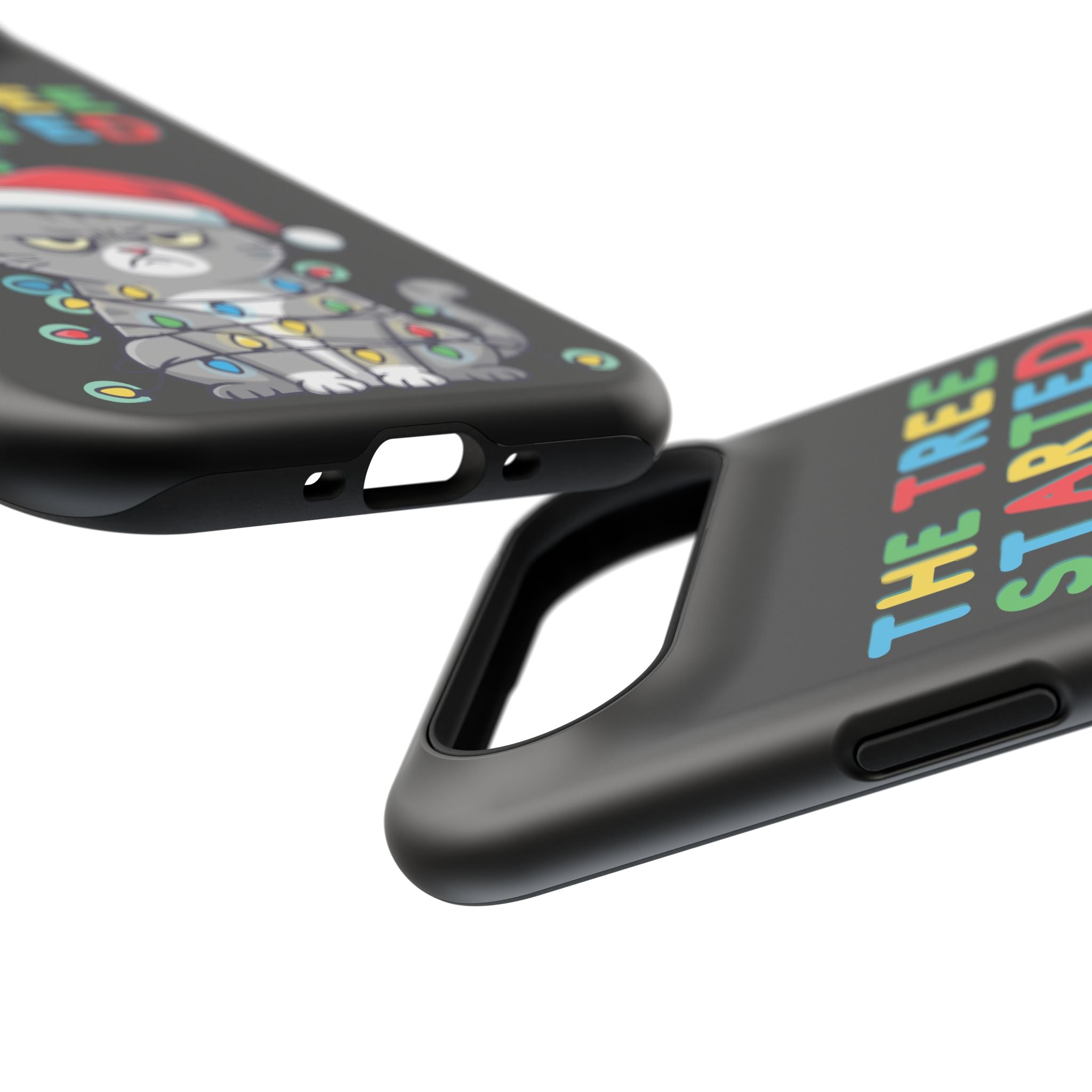 Christmas Funny Cat Case | iPhone Samsung | Christmas Phone Case