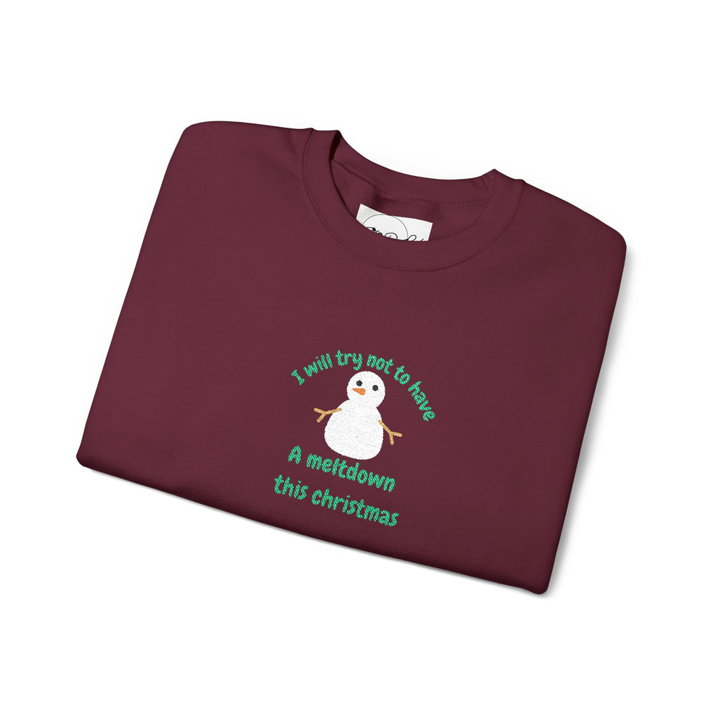 Meltdown Snowman | Adult Unisex | Christmas Sweatshirt
