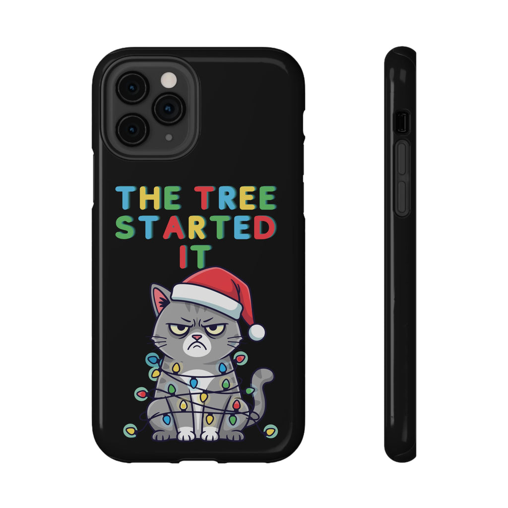 Christmas Funny Cat Case | iPhone Samsung | Christmas Phone Case