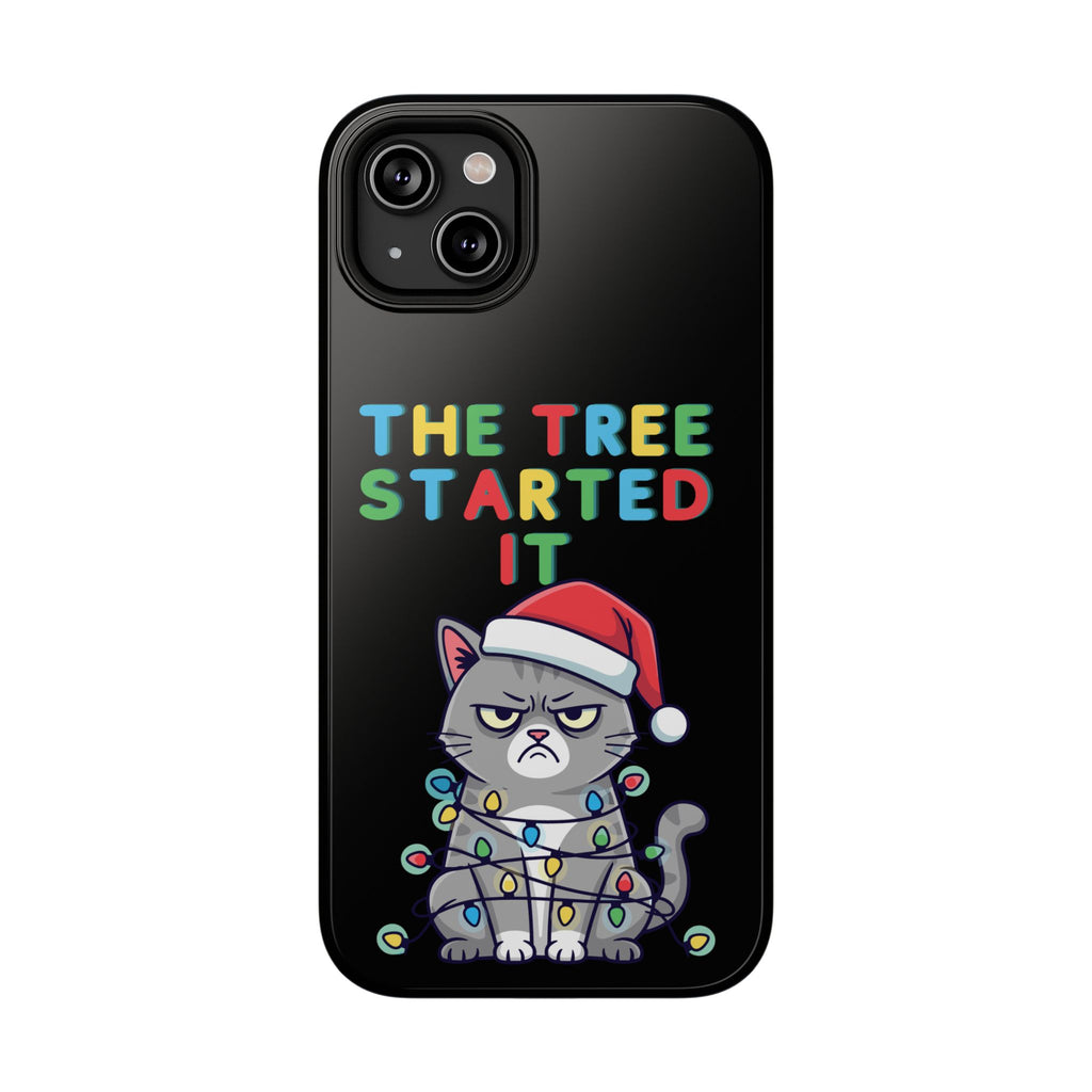 Christmas Funny Cat Case | iPhone Samsung | Christmas Phone Case