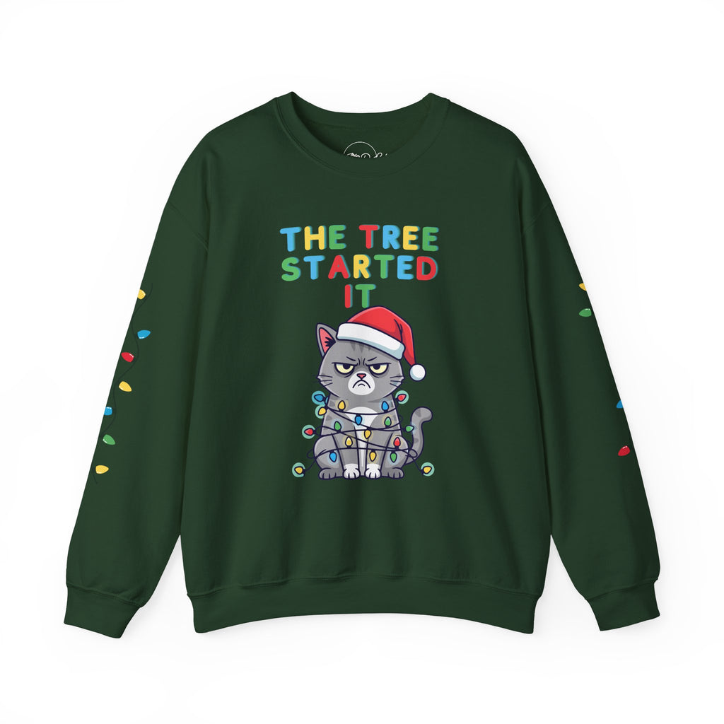 Cat Verses Tree | Adult Unisex | Christmas Sweatshirt