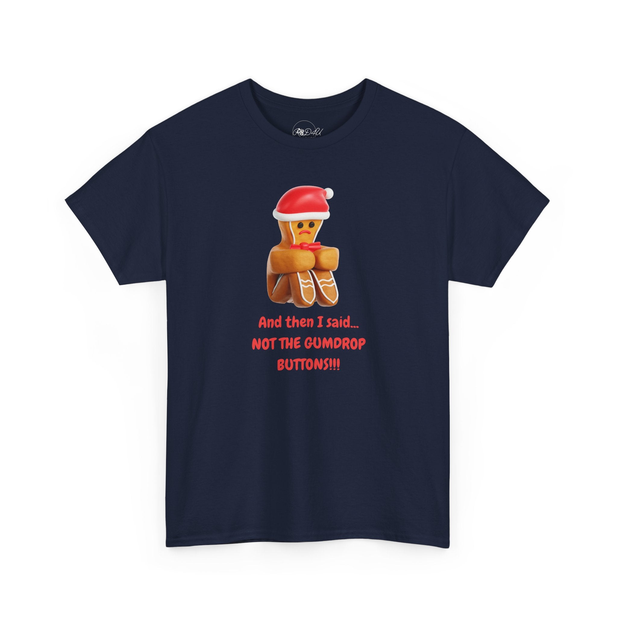 Gumdrop Button Gingerbread | Adult Unisex | Christmas T-Shirt