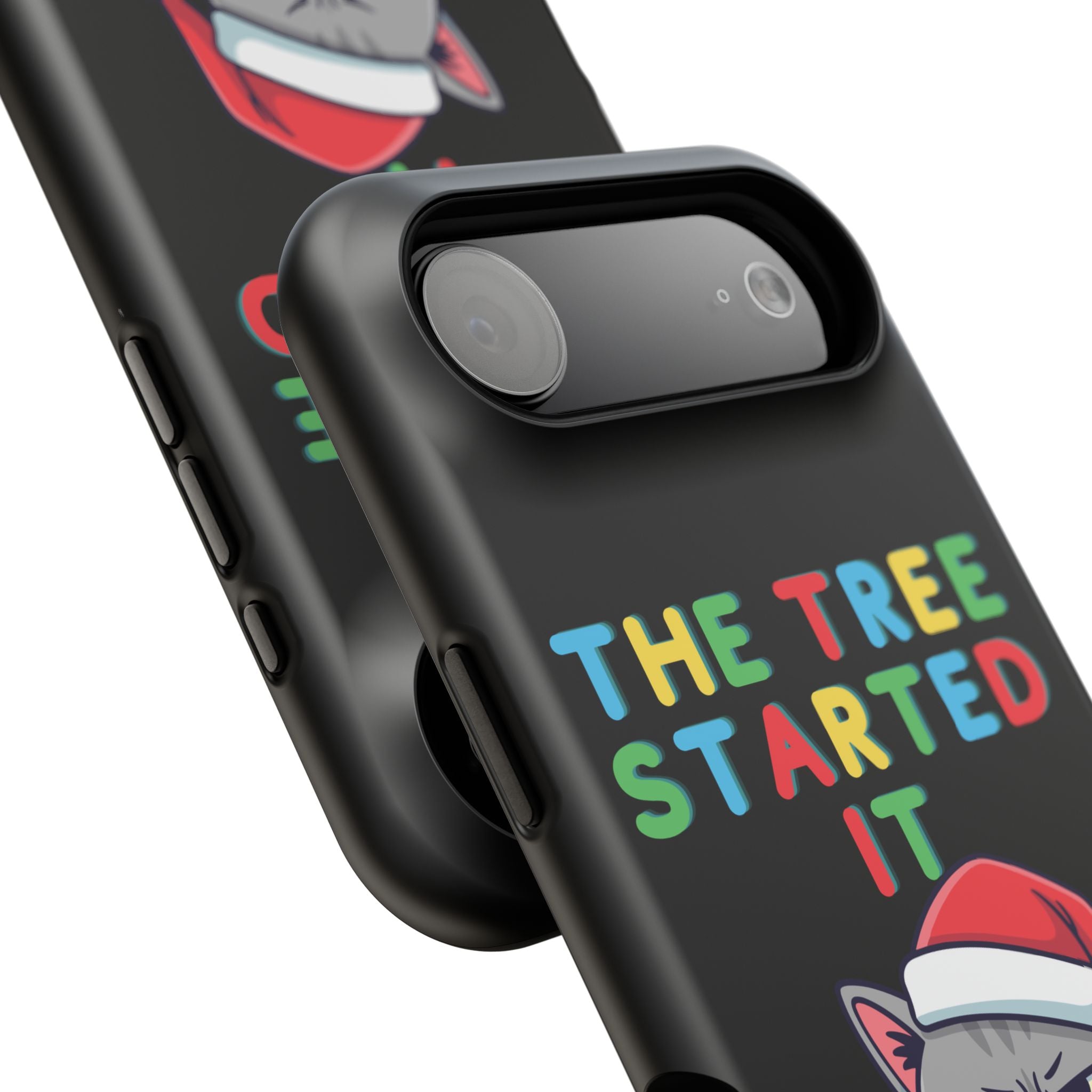 Christmas Funny Cat Case | iPhone Samsung | Christmas Phone Case