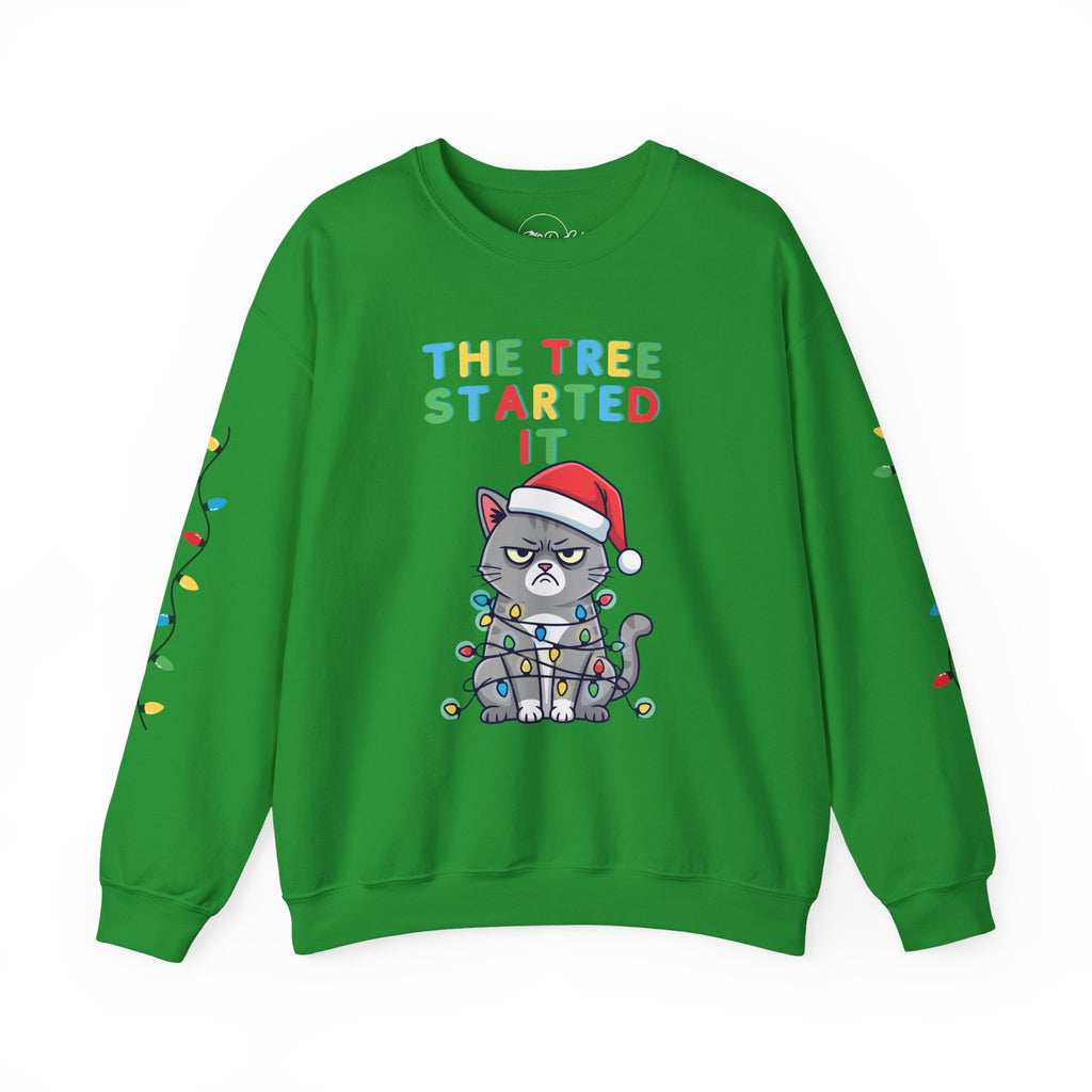 Cat Verses Tree | Adult Unisex | Christmas Sweatshirt