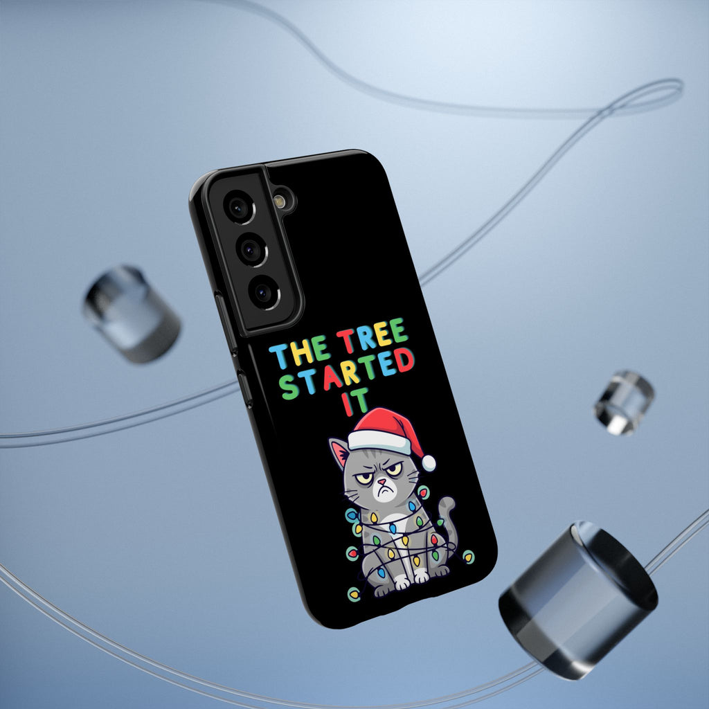 Christmas Funny Cat Case | iPhone Samsung | Christmas Phone Case