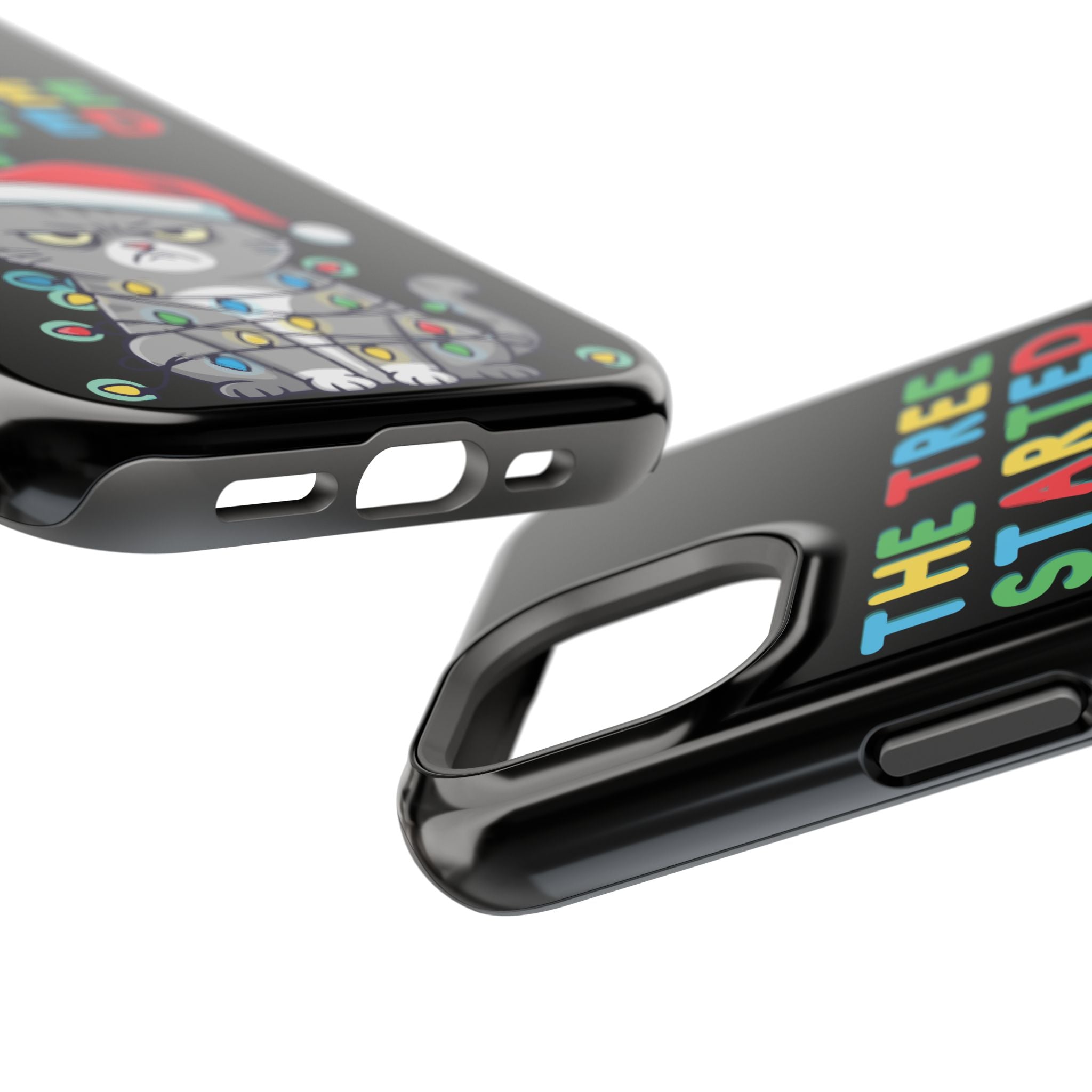 Christmas Funny Cat Case | iPhone Samsung | Christmas Phone Case