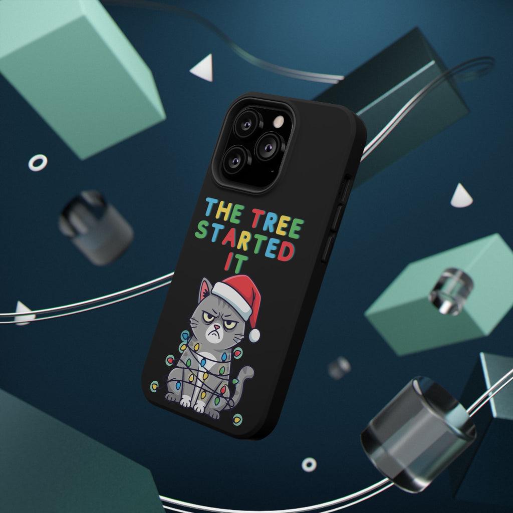 Christmas Funny Cat Case | iPhone Samsung | Christmas Phone Case
