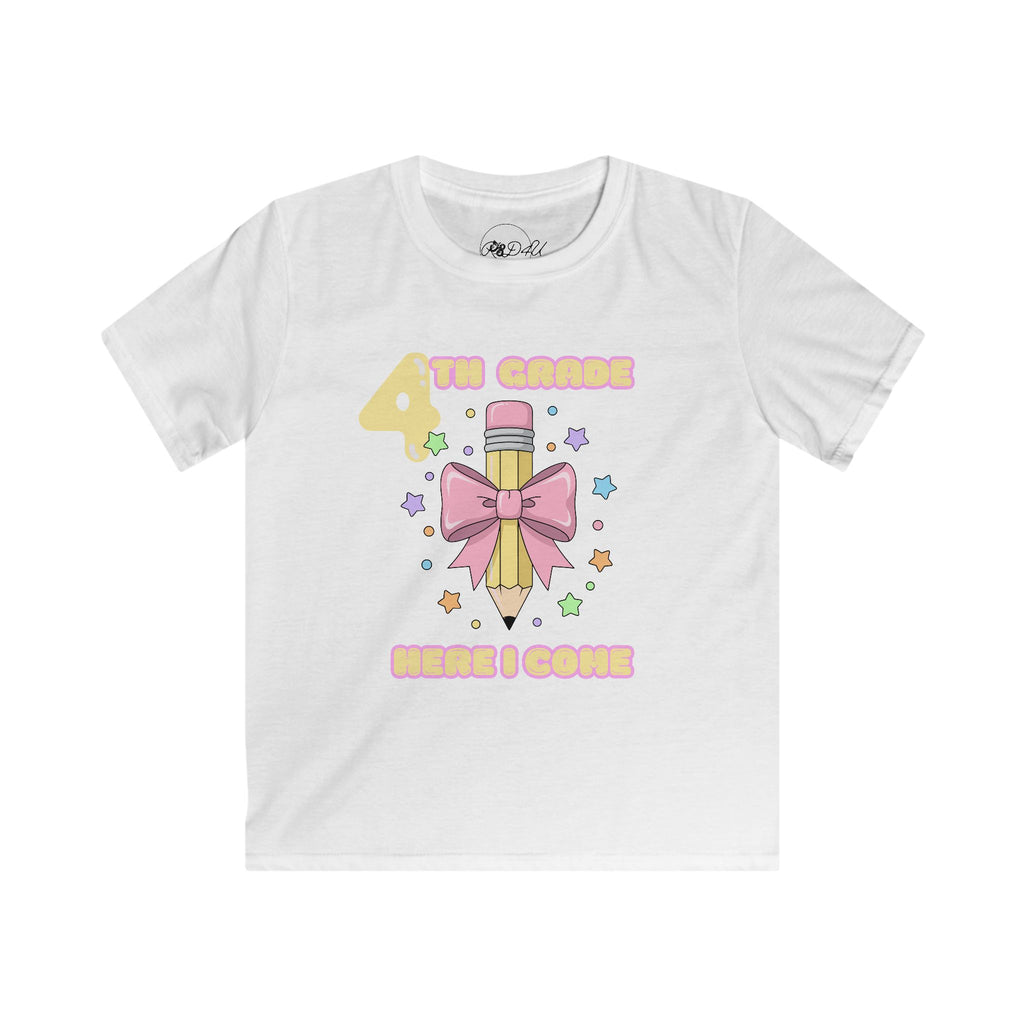 Fourth Grade Here I Come | Youth Unisex | School T-Shirt