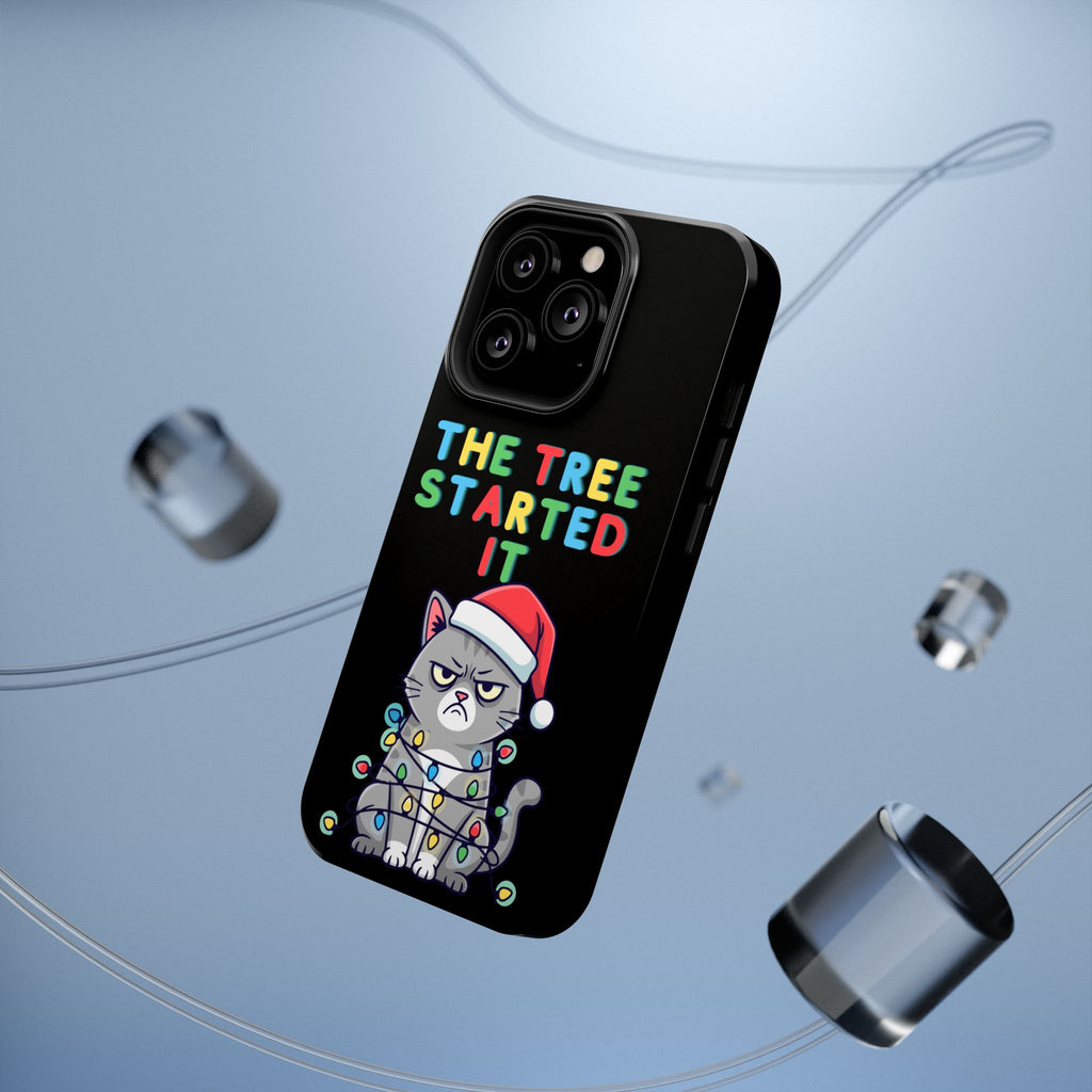 Christmas Funny Cat Case | iPhone Samsung | Christmas Phone Case