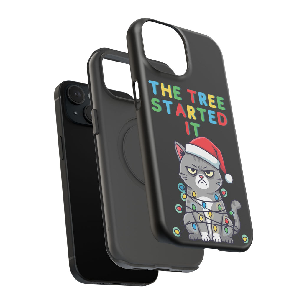 Christmas Funny Cat Case | iPhone Samsung | Christmas Phone Case
