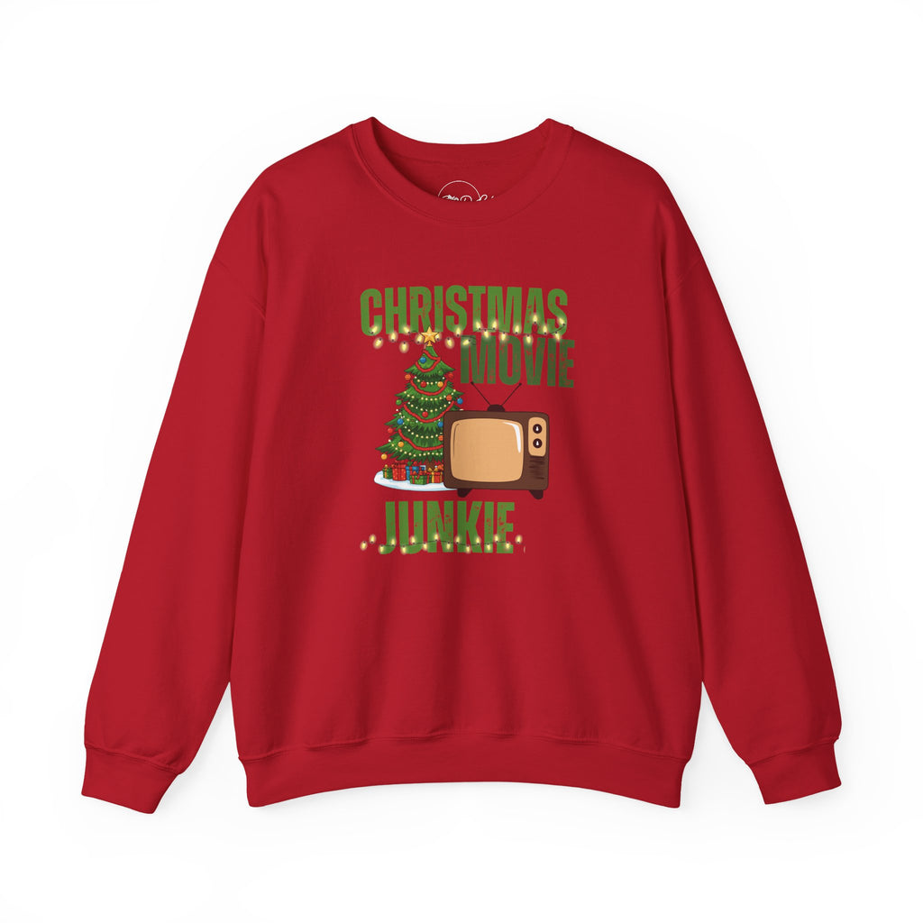 Christmas Movie Junkie | Adult Unisex | Crewneck Sweatshirt
