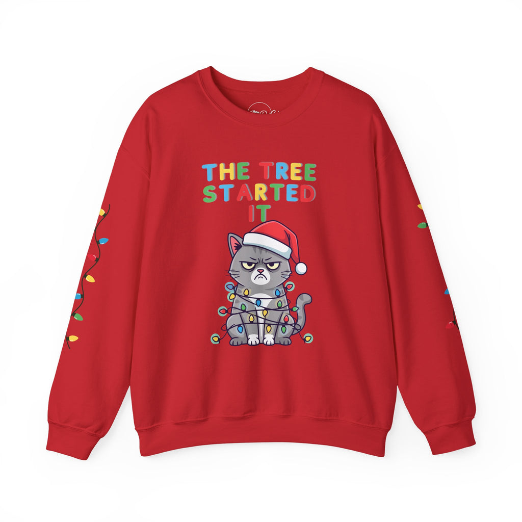 Cat Verses Tree | Adult Unisex | Christmas Sweatshirt