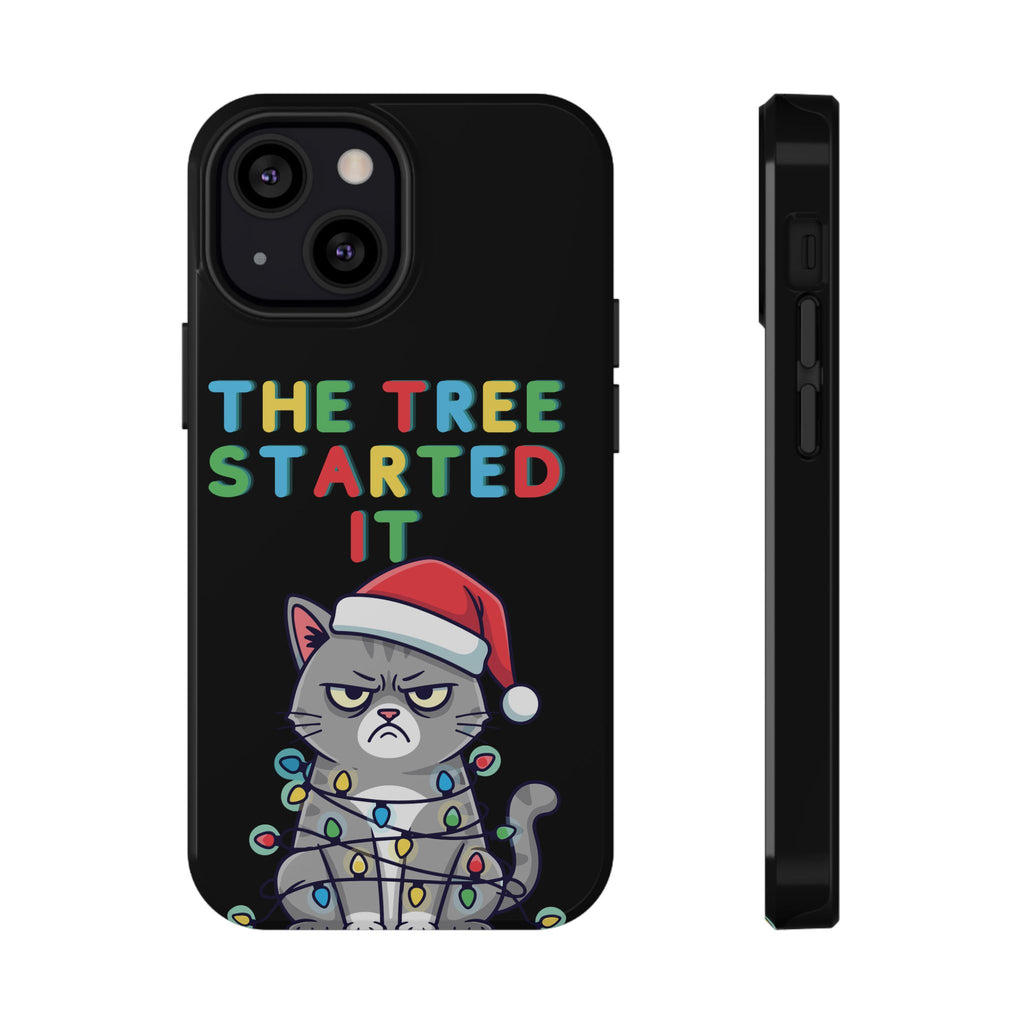 Christmas Funny Cat Case | iPhone Samsung | Christmas Phone Case