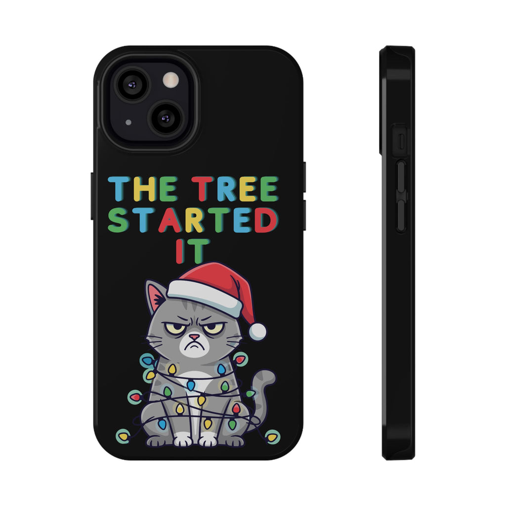 Christmas Funny Cat Case | iPhone Samsung | Christmas Phone Case