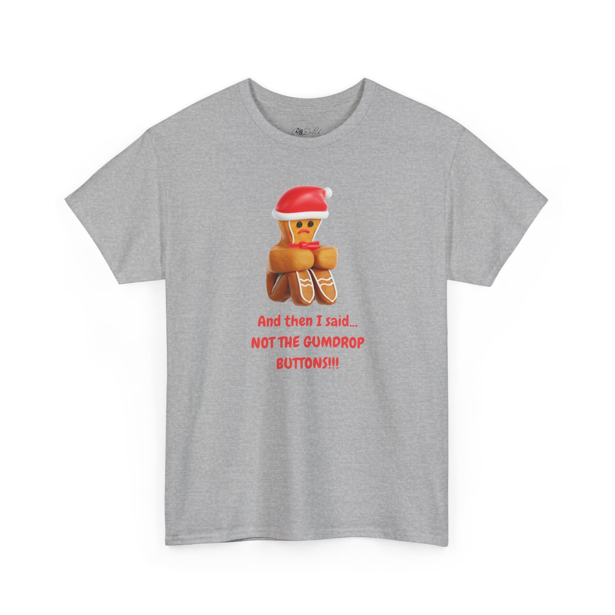 Gumdrop Button Gingerbread | Adult Unisex | Christmas T-Shirt