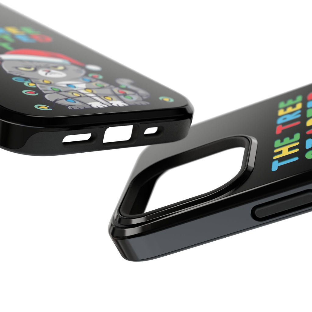 Christmas Funny Cat Case | iPhone Samsung | Christmas Phone Case