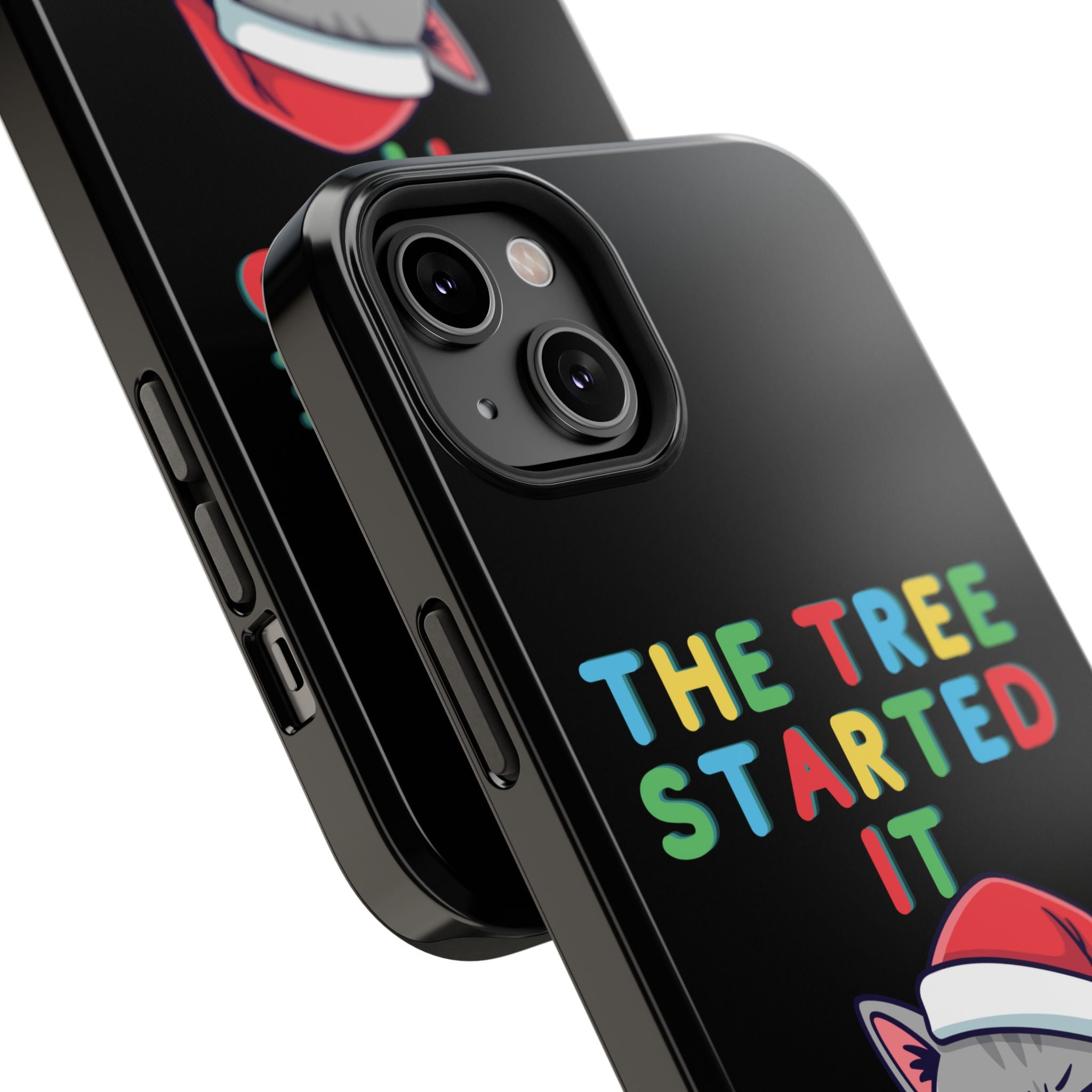 Christmas Funny Cat Case | iPhone Samsung | Christmas Phone Case