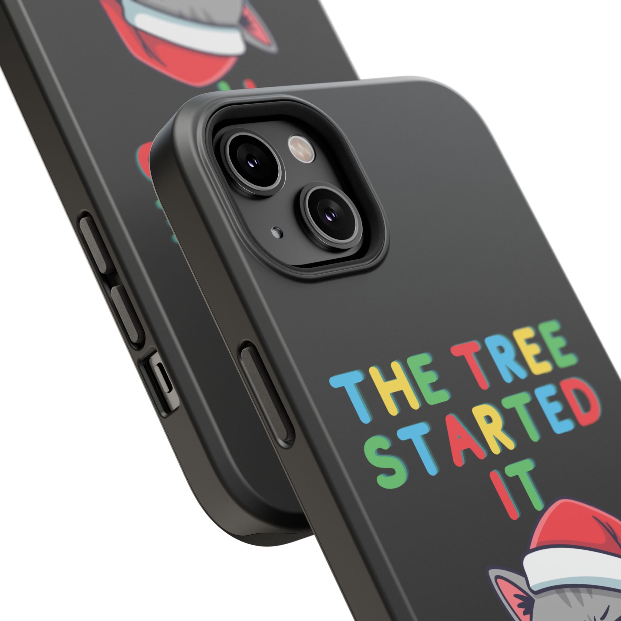 Christmas Funny Cat Case | iPhone Samsung | Christmas Phone Case