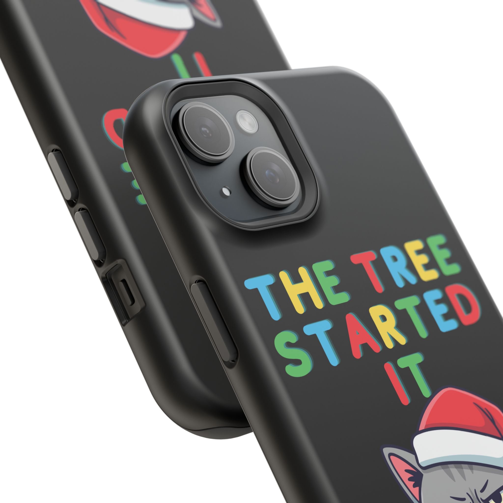 Christmas Funny Cat Case | iPhone Samsung | Christmas Phone Case