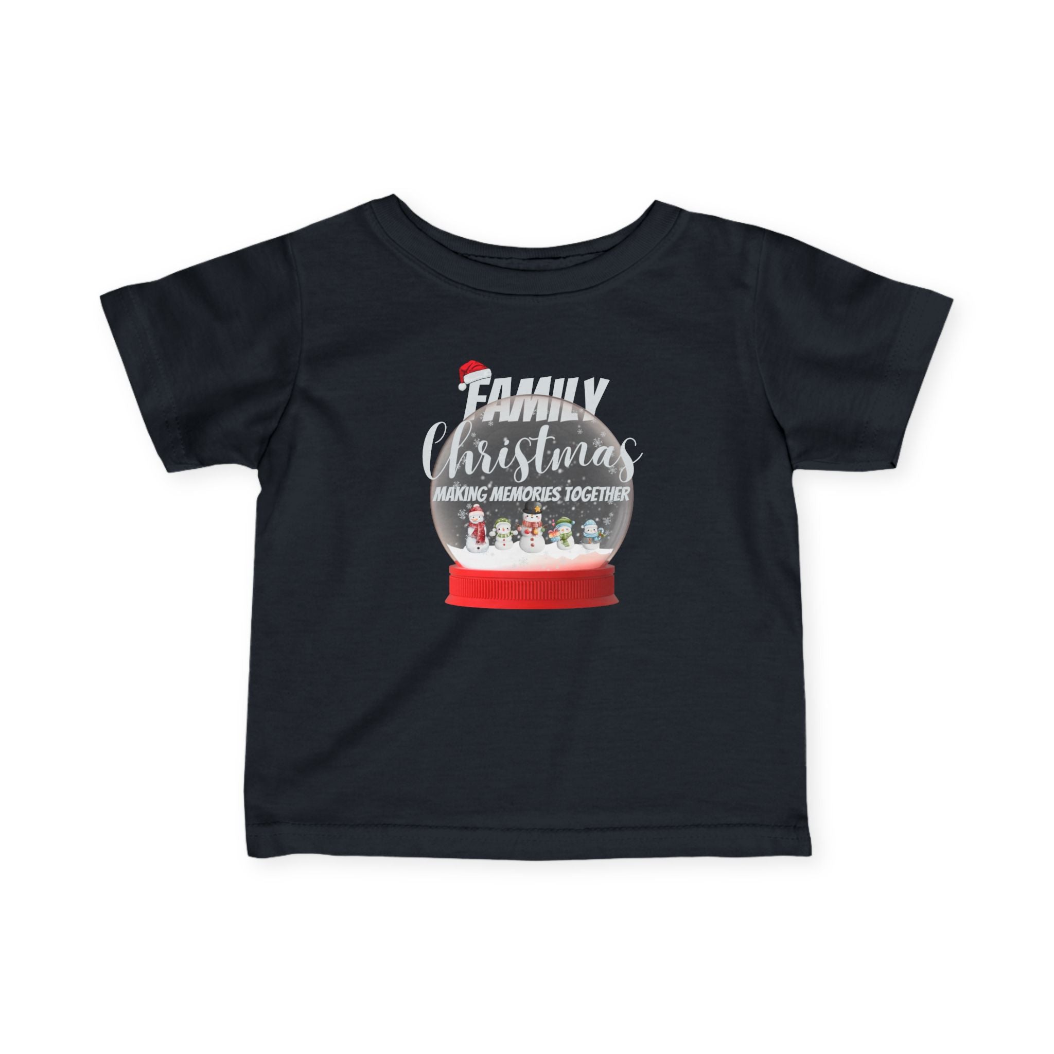 Family Christmas Snow Globe | Baby | Christmas T-Shirt