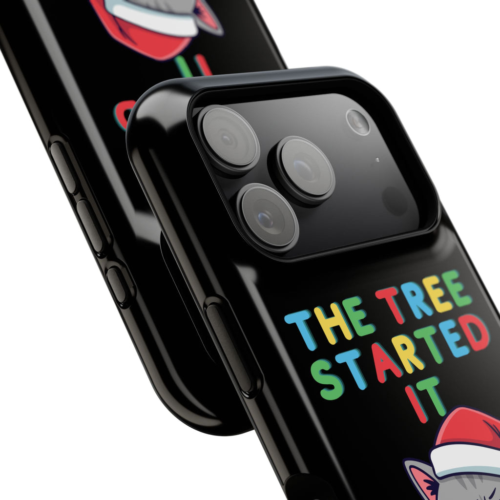 Christmas Funny Cat Case | iPhone Samsung | Christmas Phone Case