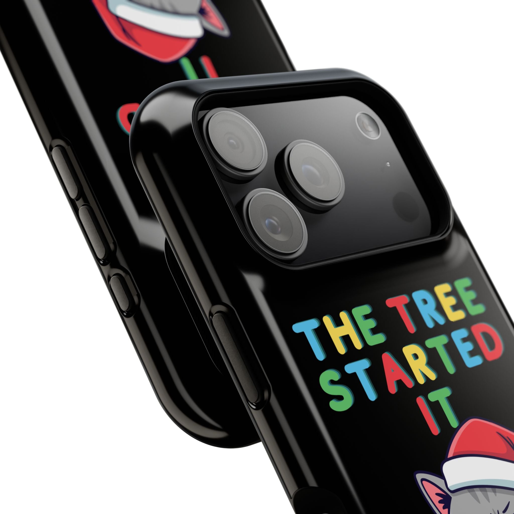 Christmas Funny Cat Case | iPhone Samsung | Christmas Phone Case