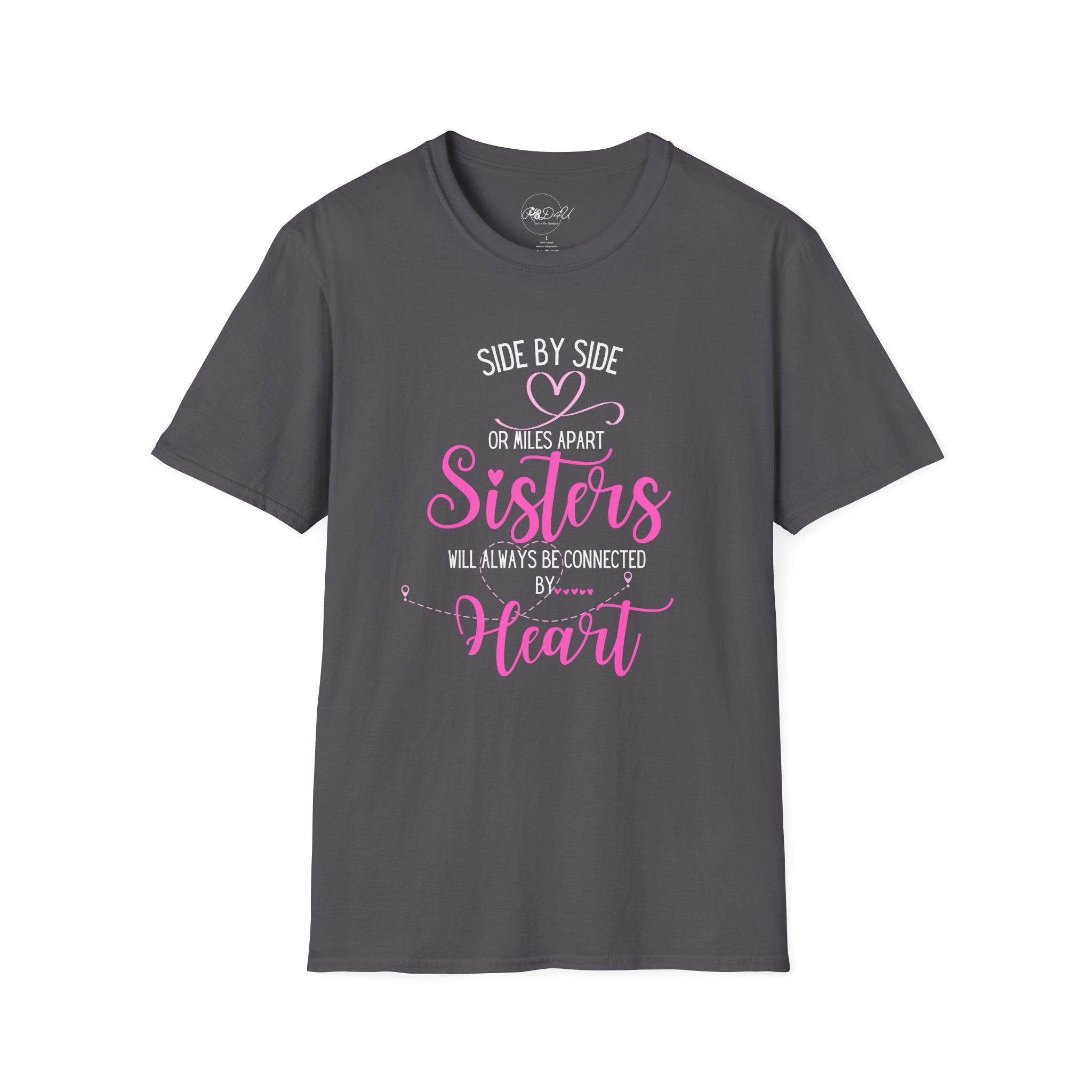 Sisters Connected - PINK | Adult Unisex SoftStyle Shirt | Family T-Shirt