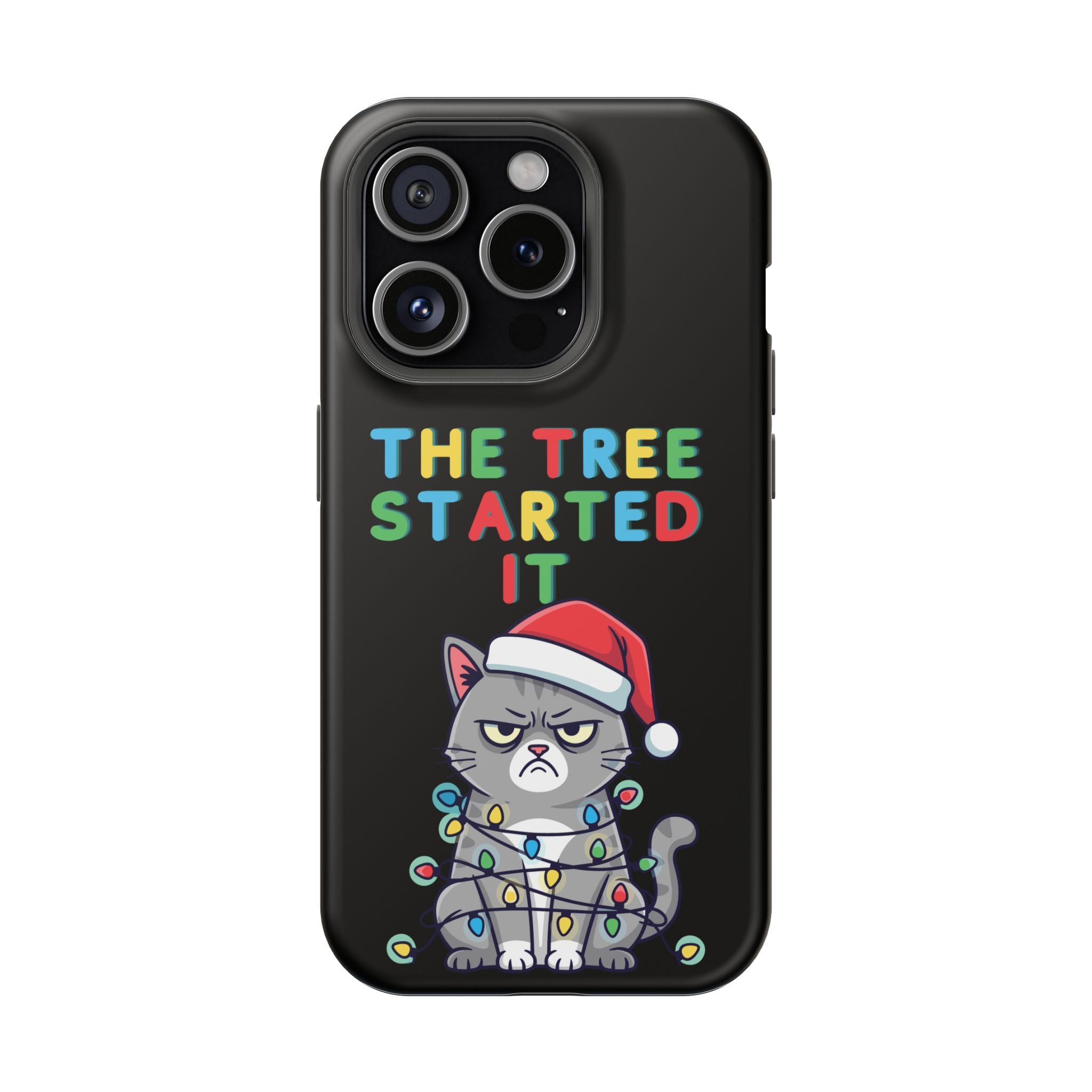 Christmas Funny Cat Case | iPhone Samsung | Christmas Phone Case