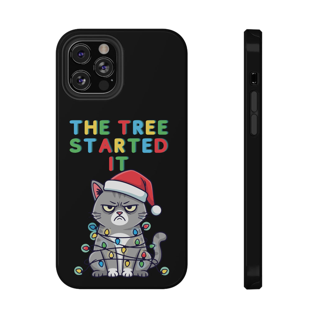 Christmas Funny Cat Case | iPhone Samsung | Christmas Phone Case