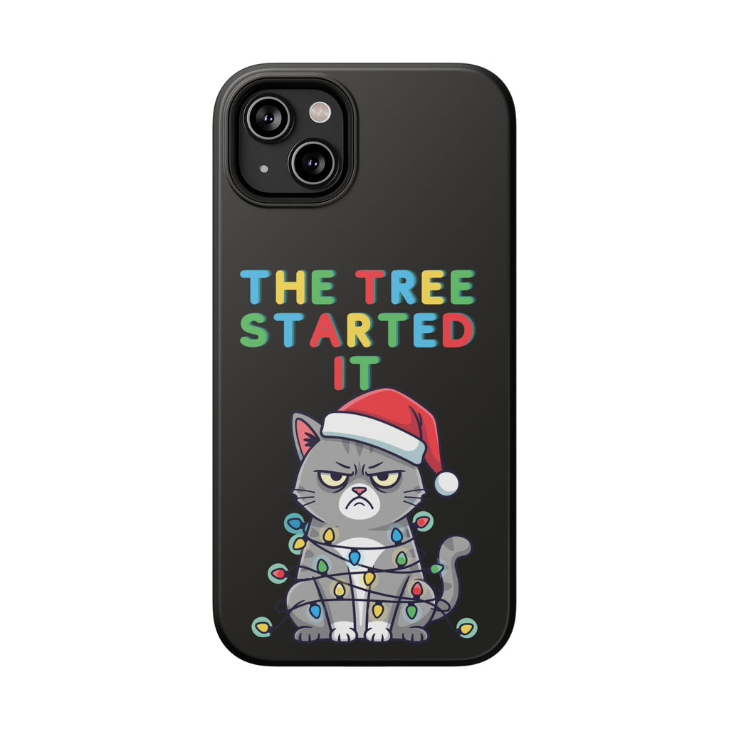 Christmas Funny Cat Case | iPhone Samsung | Christmas Phone Case