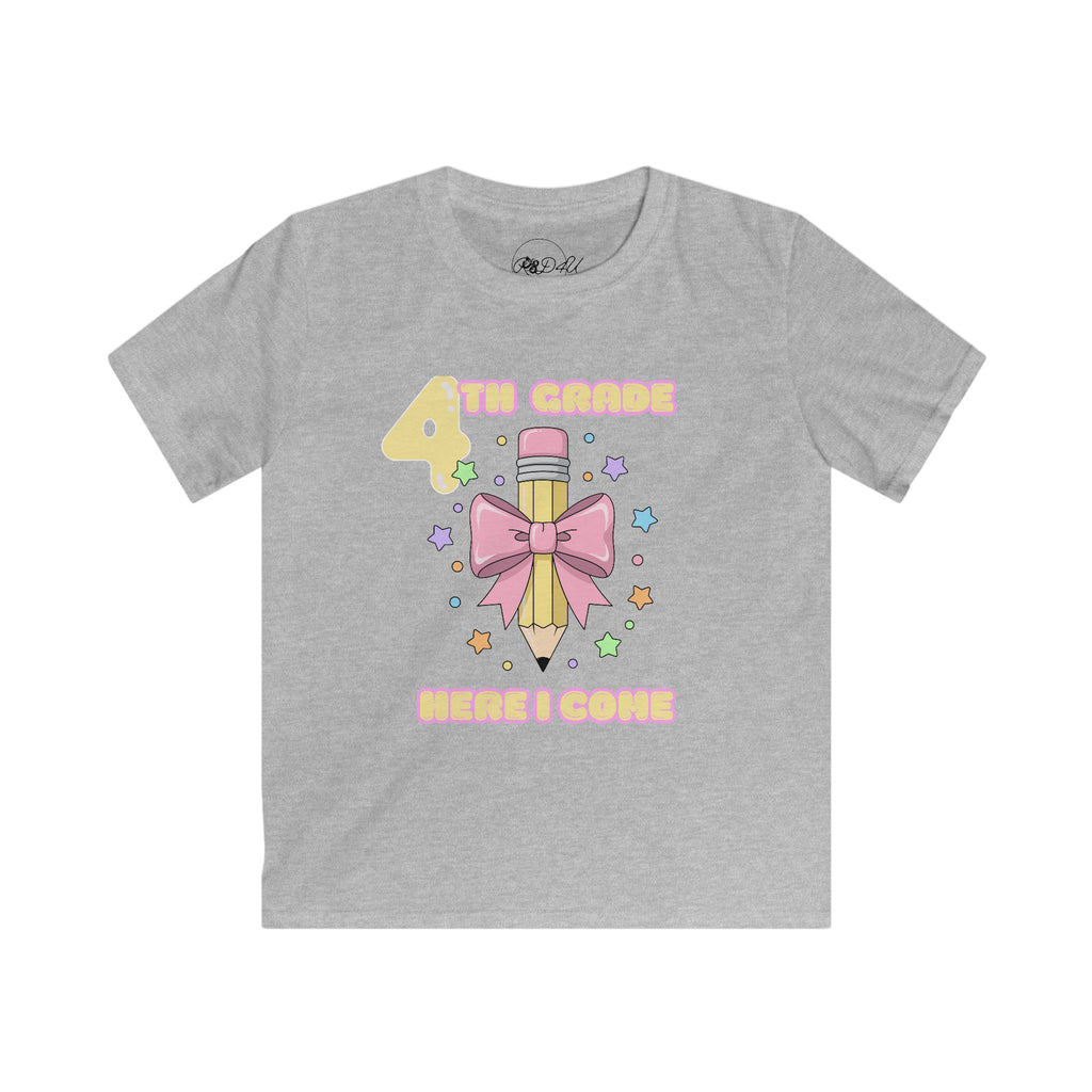 Fourth Grade Here I Come | Youth Unisex | School T-Shirt