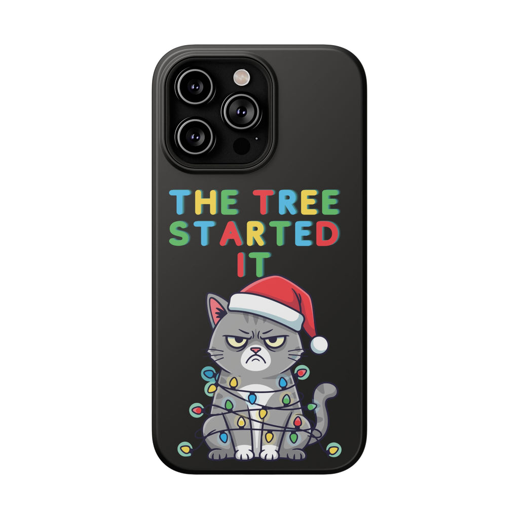 Christmas Funny Cat Case | iPhone Samsung | Christmas Phone Case