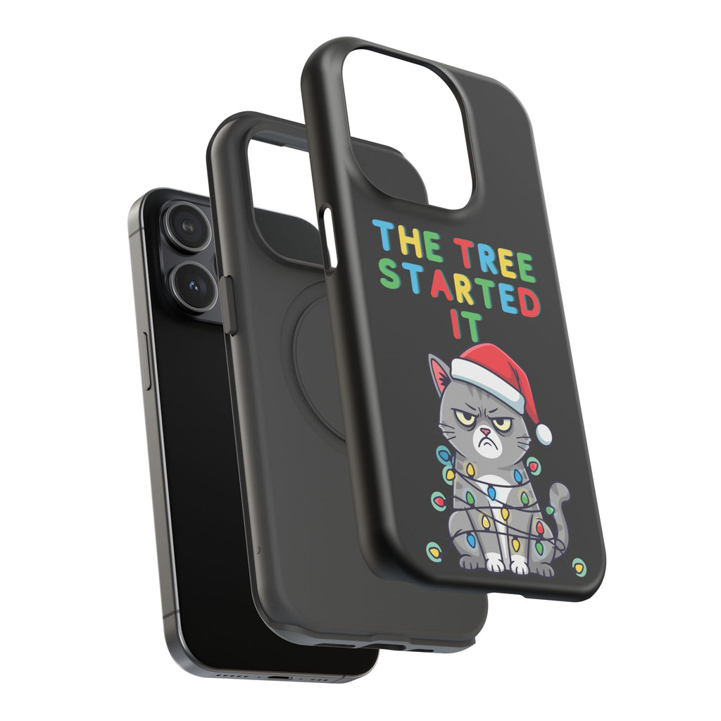 Christmas Funny Cat Case | iPhone Samsung | Christmas Phone Case
