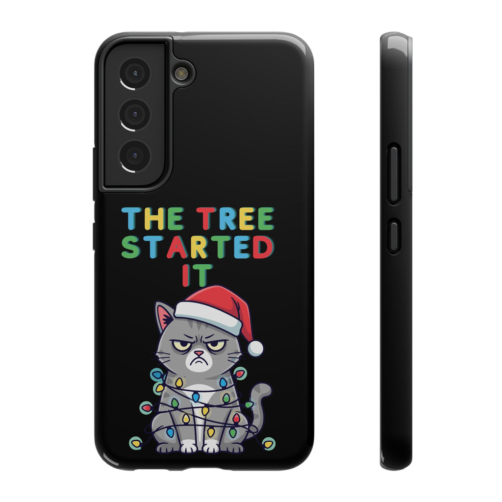 Christmas Funny Cat Case | iPhone Samsung | Christmas Phone Case