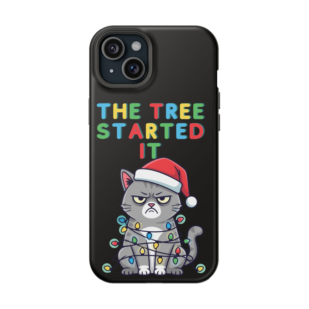 Christmas Funny Cat Case | iPhone Samsung | Christmas Phone Case