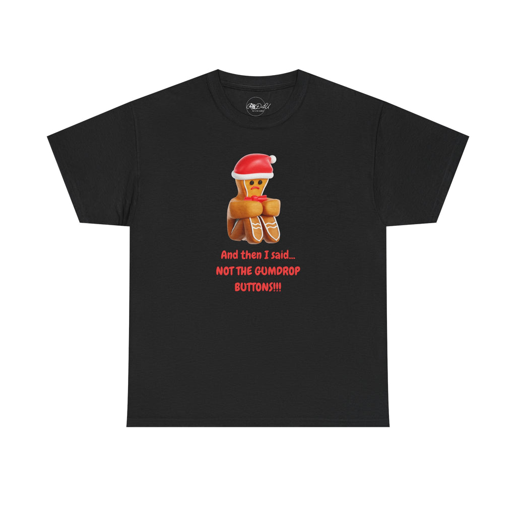 Gumdrop Button Gingerbread | Adult Unisex | Christmas T-Shirt