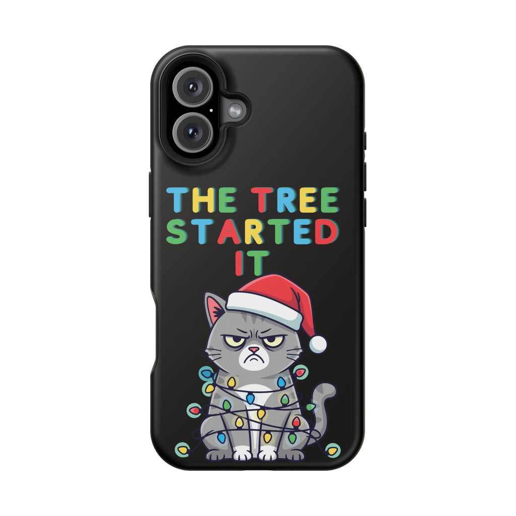 Christmas Funny Cat Case | iPhone Samsung | Christmas Phone Case