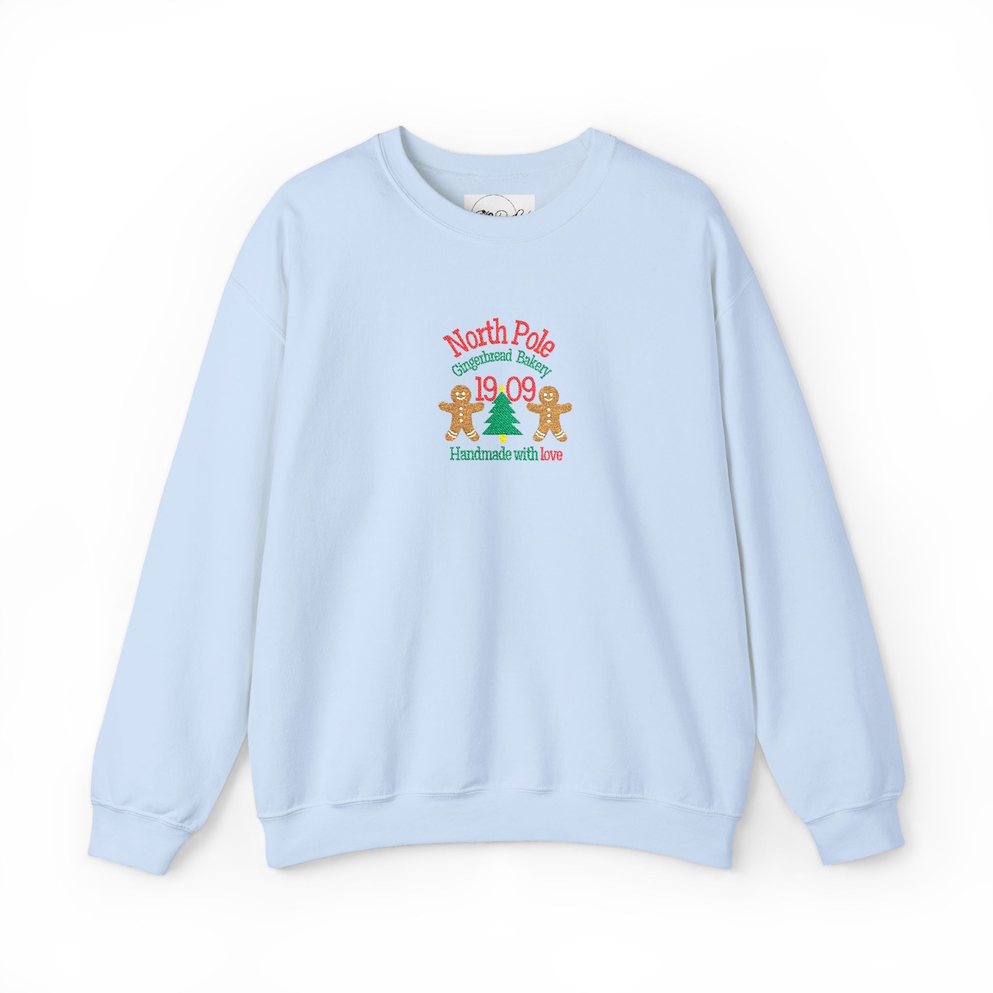 Embroidered North Pole Gingerbread | Adult Unisex | Christmas Sweatshirt