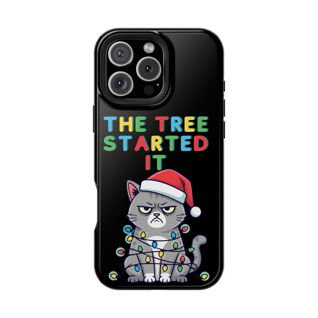 Christmas Funny Cat Case | iPhone Samsung | Christmas Phone Case