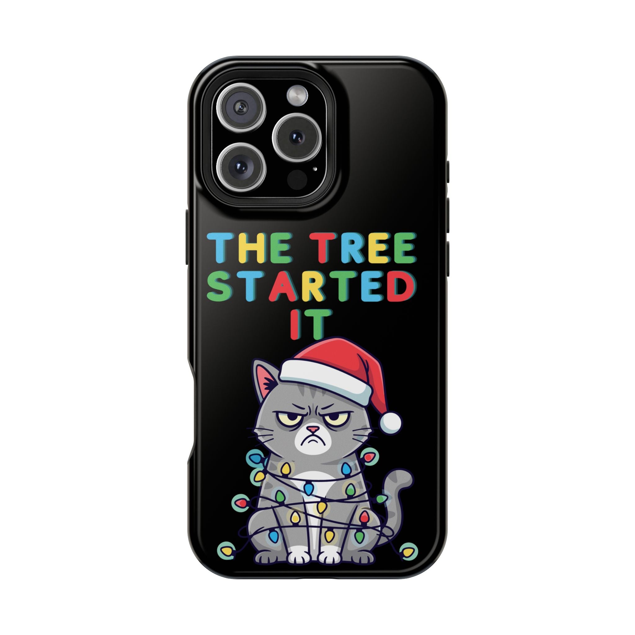 Christmas Funny Cat Case | iPhone Samsung | Christmas Phone Case